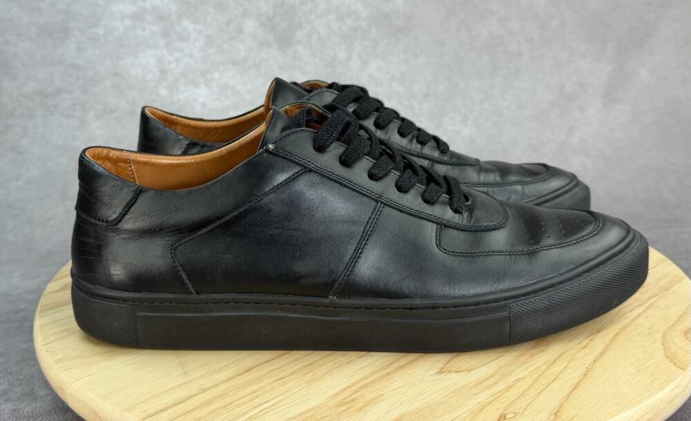 Beckett Simonon Garcia Low Top Black Leather Sneaker Comfort Men's Shoe 11